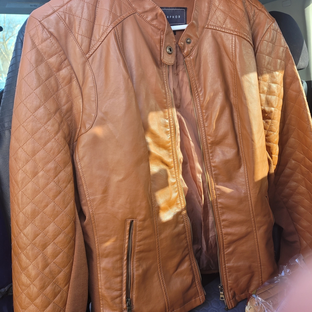 Metaphor Caramel Leather Jacket